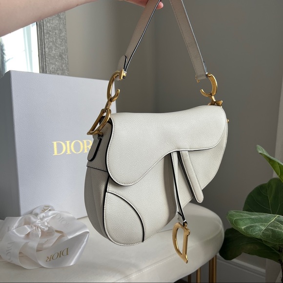 🕊SOLD! Dior saddle bag white leather (BAG ONLY) - Picture 2 of 15